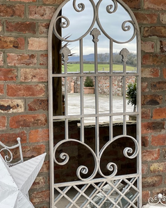 Antique Iron Gate Mirror