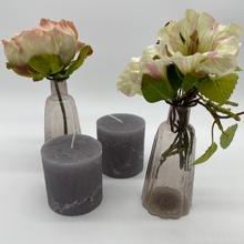 Load image into Gallery viewer, Rustic Pillar Candles in Light  Grey
