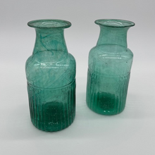 Load image into Gallery viewer, Recycled Glass Vase Teal
