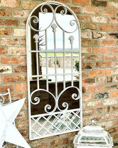 Antique Iron Gate Mirror