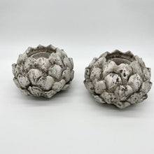 Load image into Gallery viewer, Large Stone effect Acorn T Light Holder
