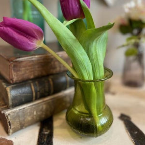 Recycled Glass Jade Vase