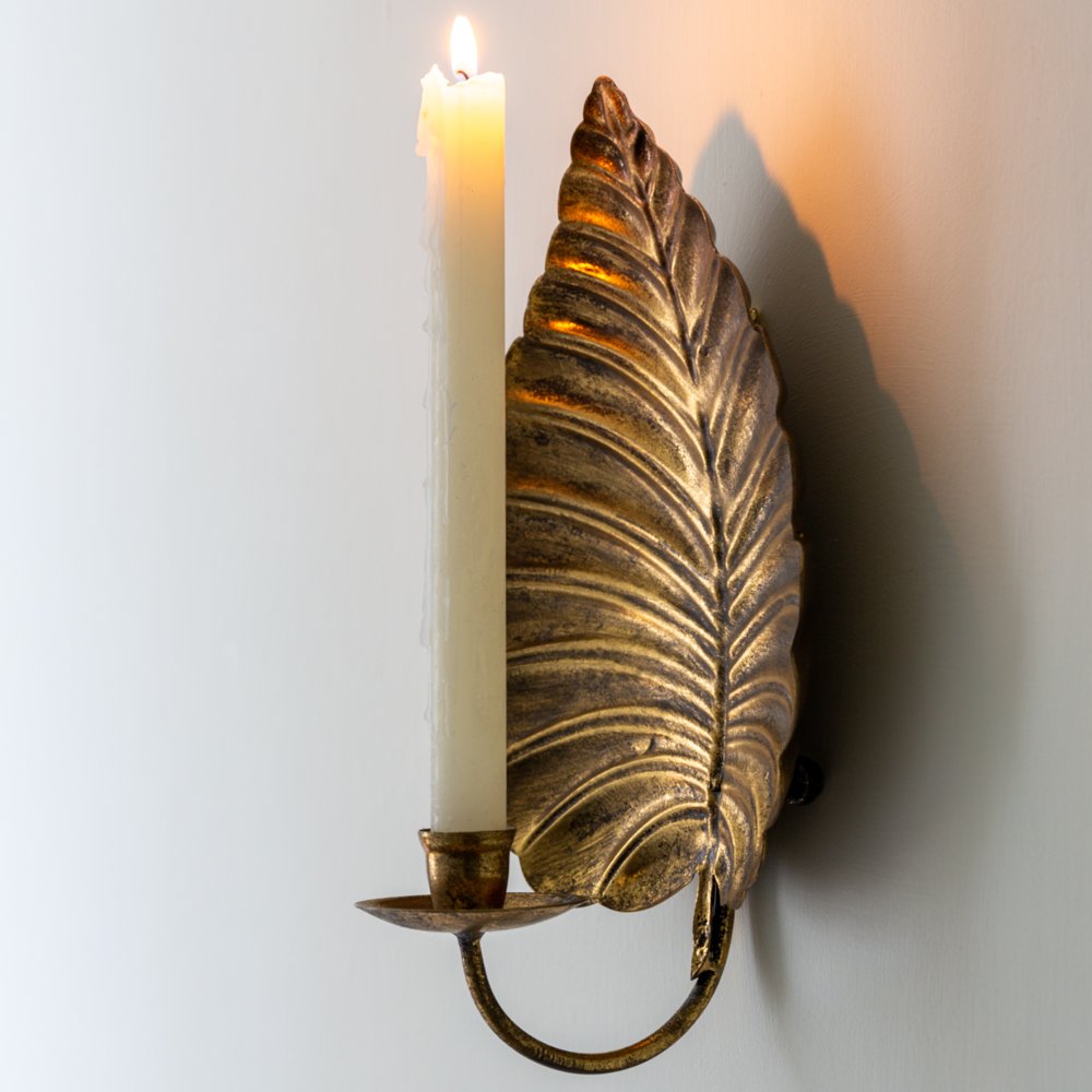 Golden Leaf Sconce