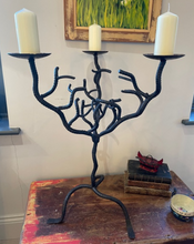 Load image into Gallery viewer, Wrought Iron Candelabra
