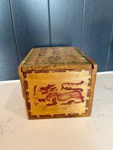 Vintage Wooden Tea Caddy